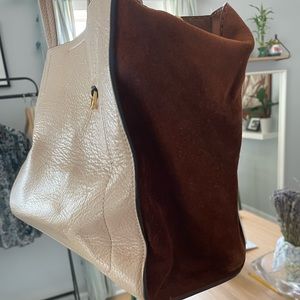 Banana Republic leather and suede bag